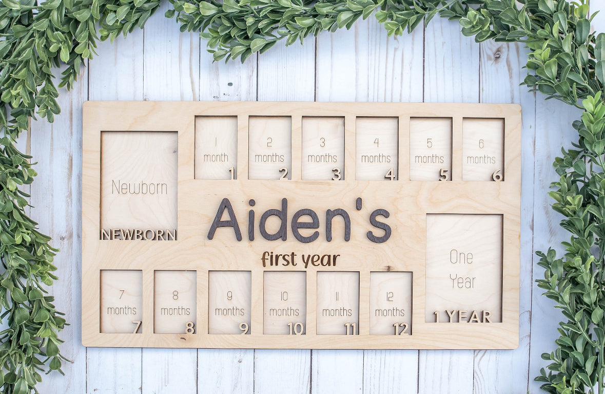 First Year Photo Frame