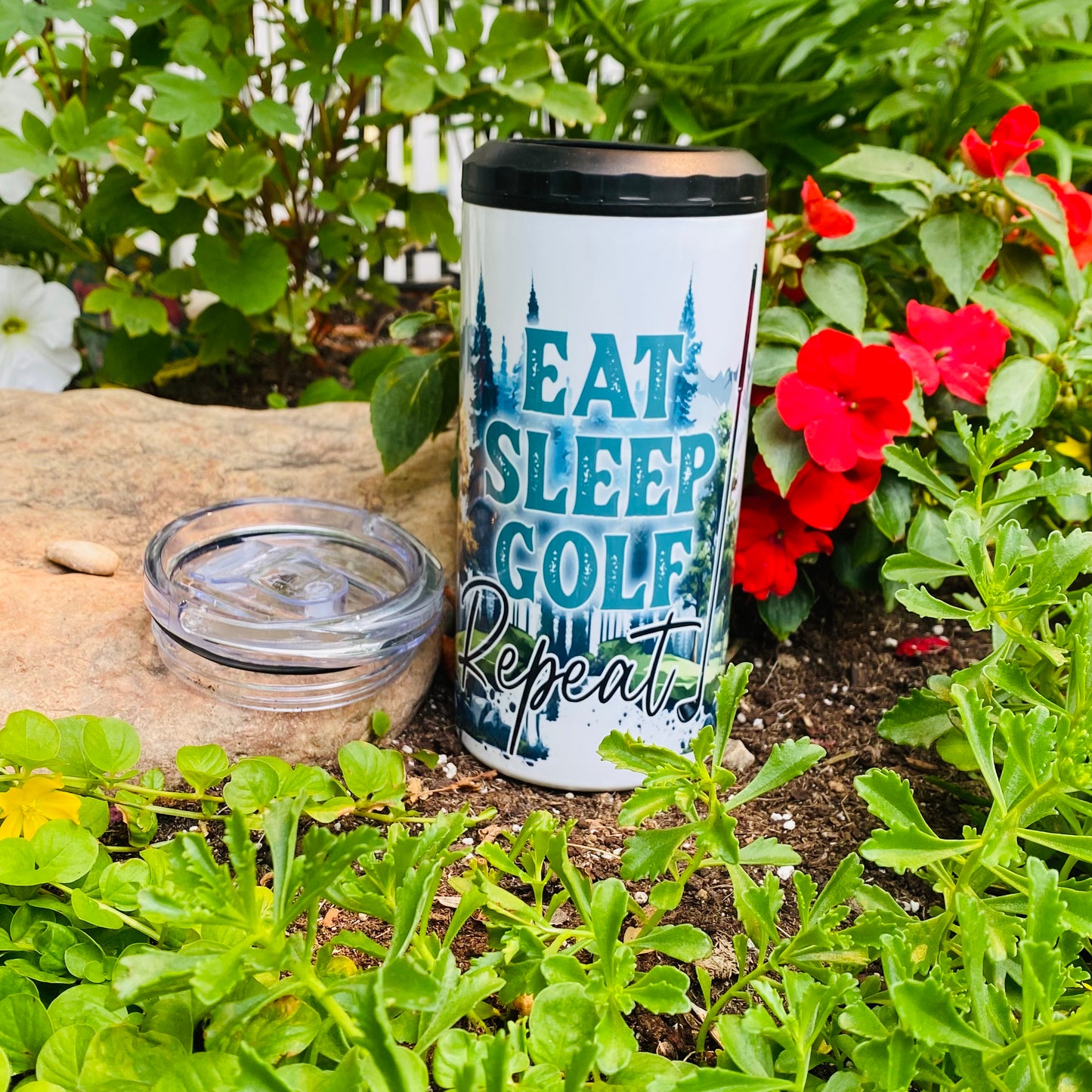 Eat Sleep Golf 4 in 1 Koozie