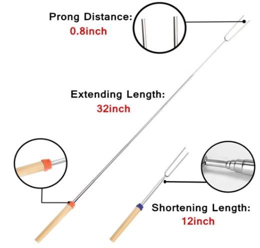 Marshmallow Roasting Sticks