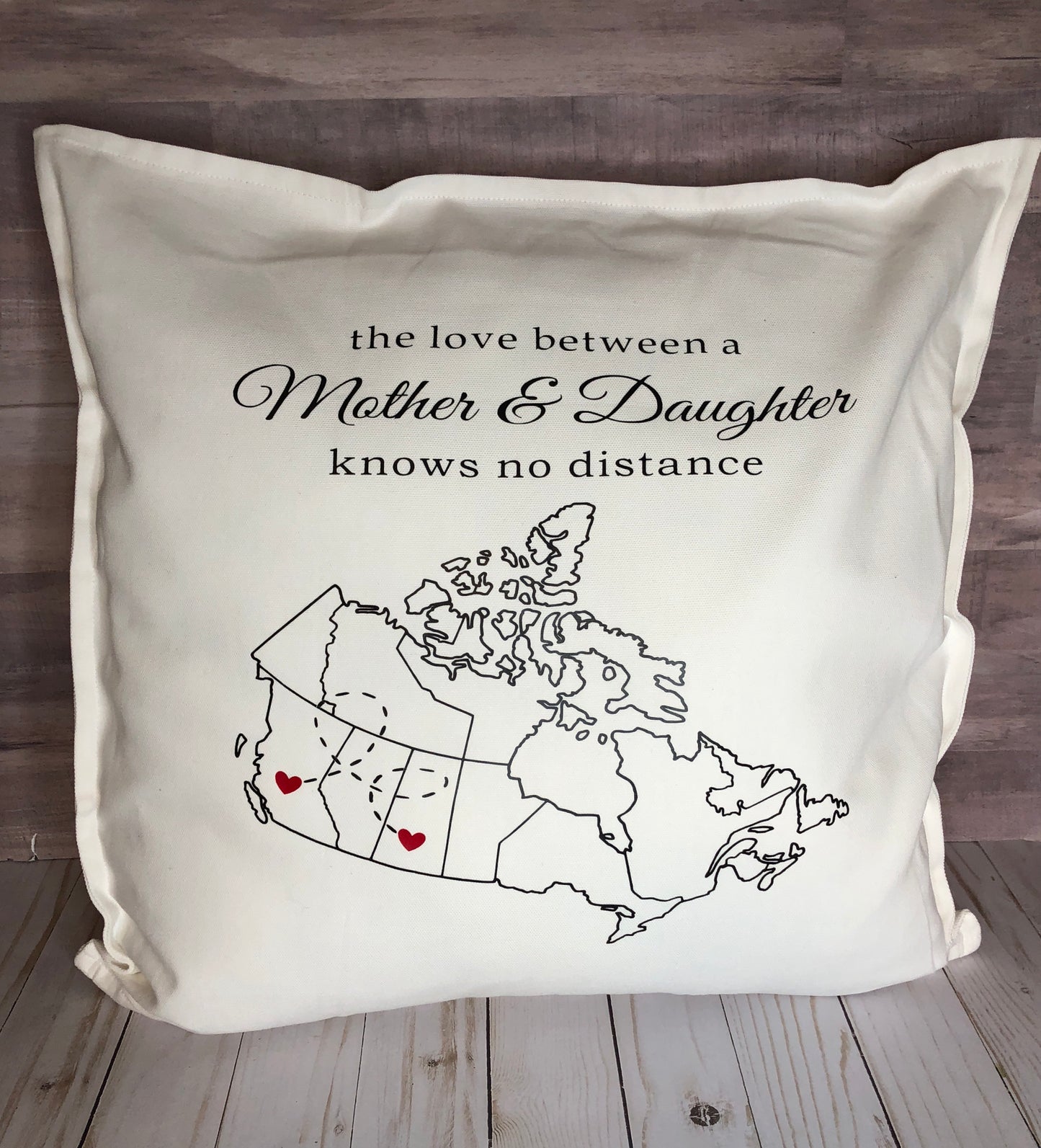 Love knows no distance pillow