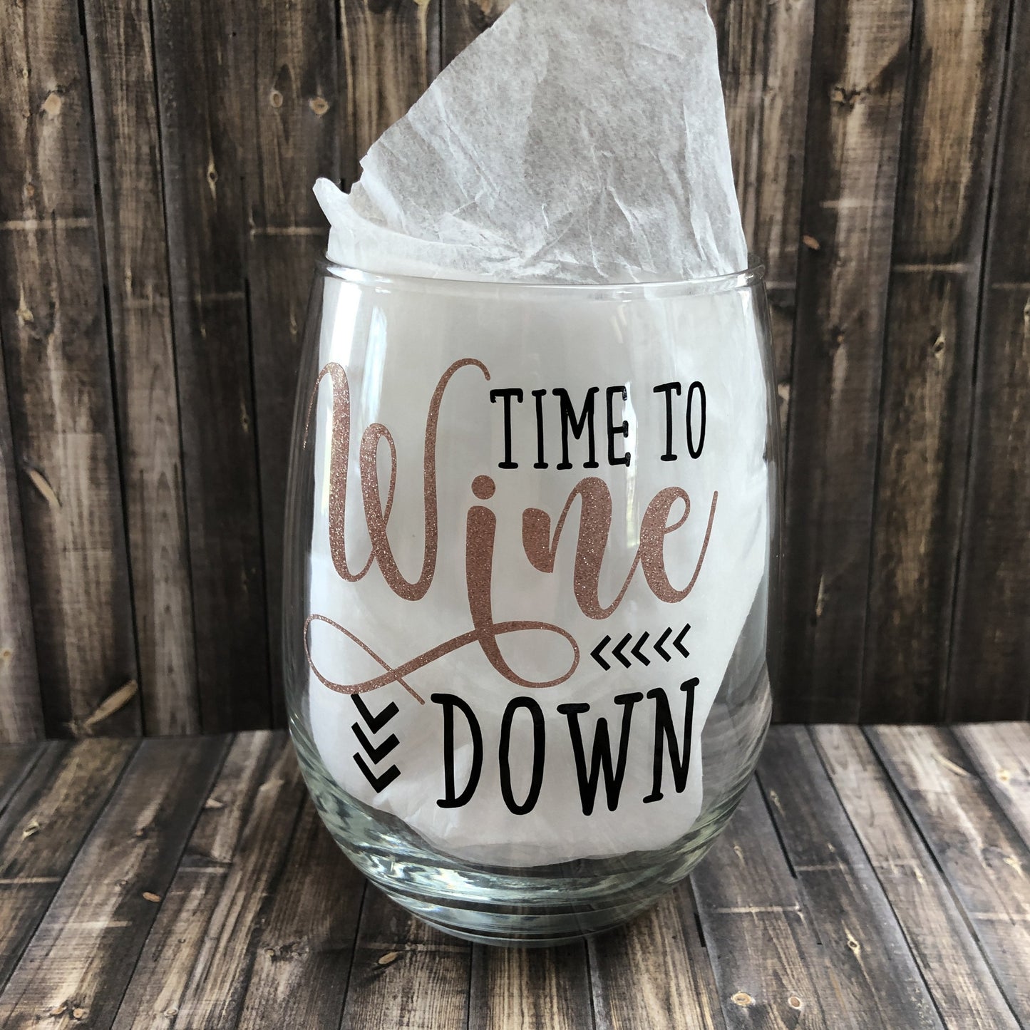 Time to wine down Wine Glass