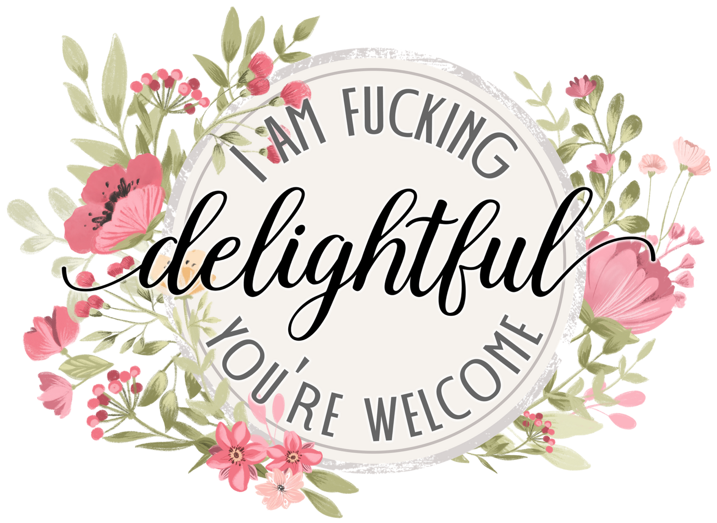 Aggressively Inspirational Keychain