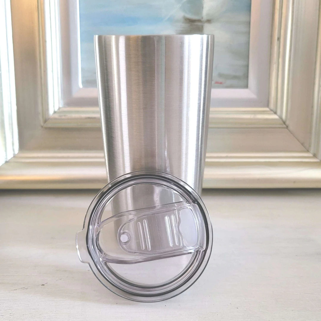 20oz Silver Tumbler