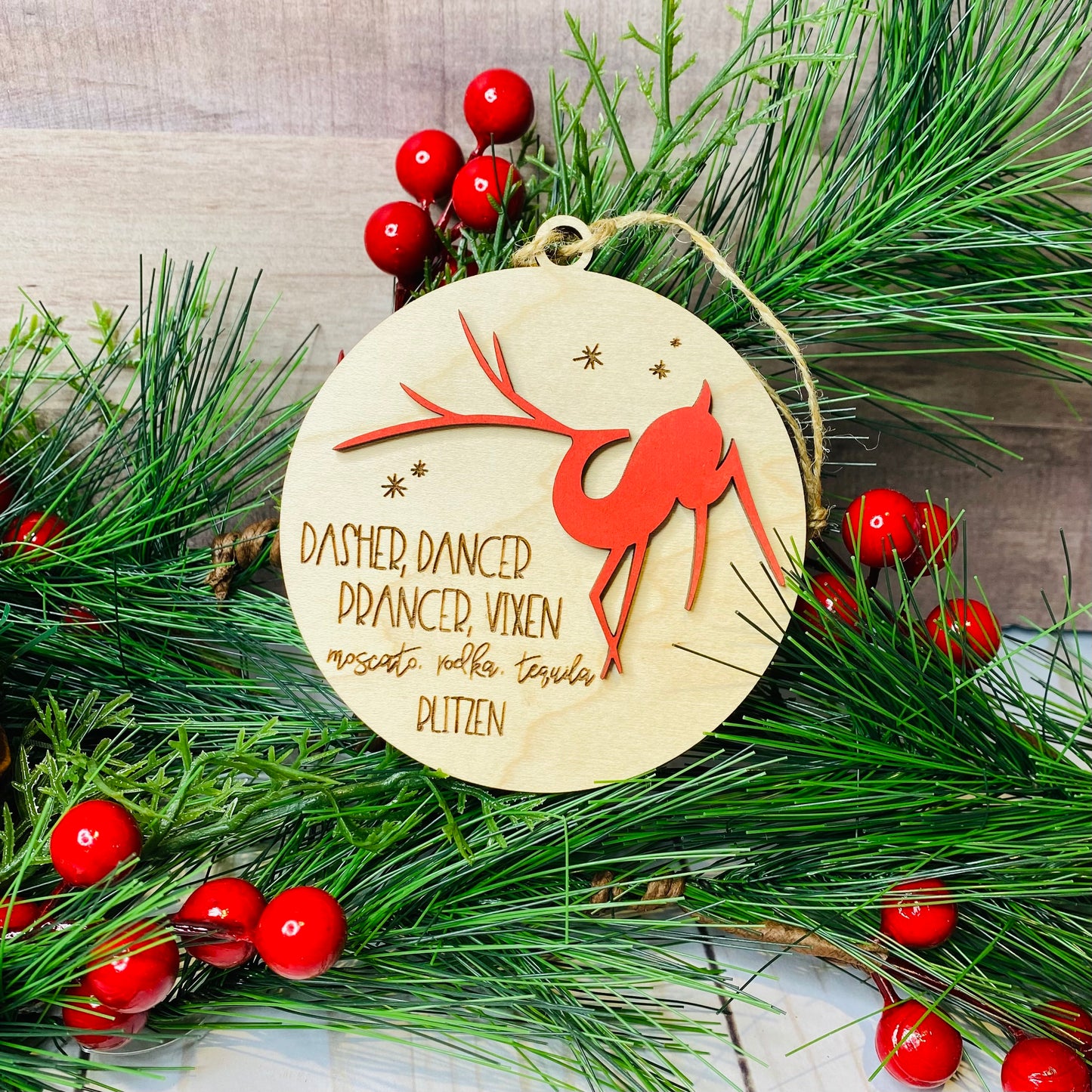 Dasher Dancer Ornament