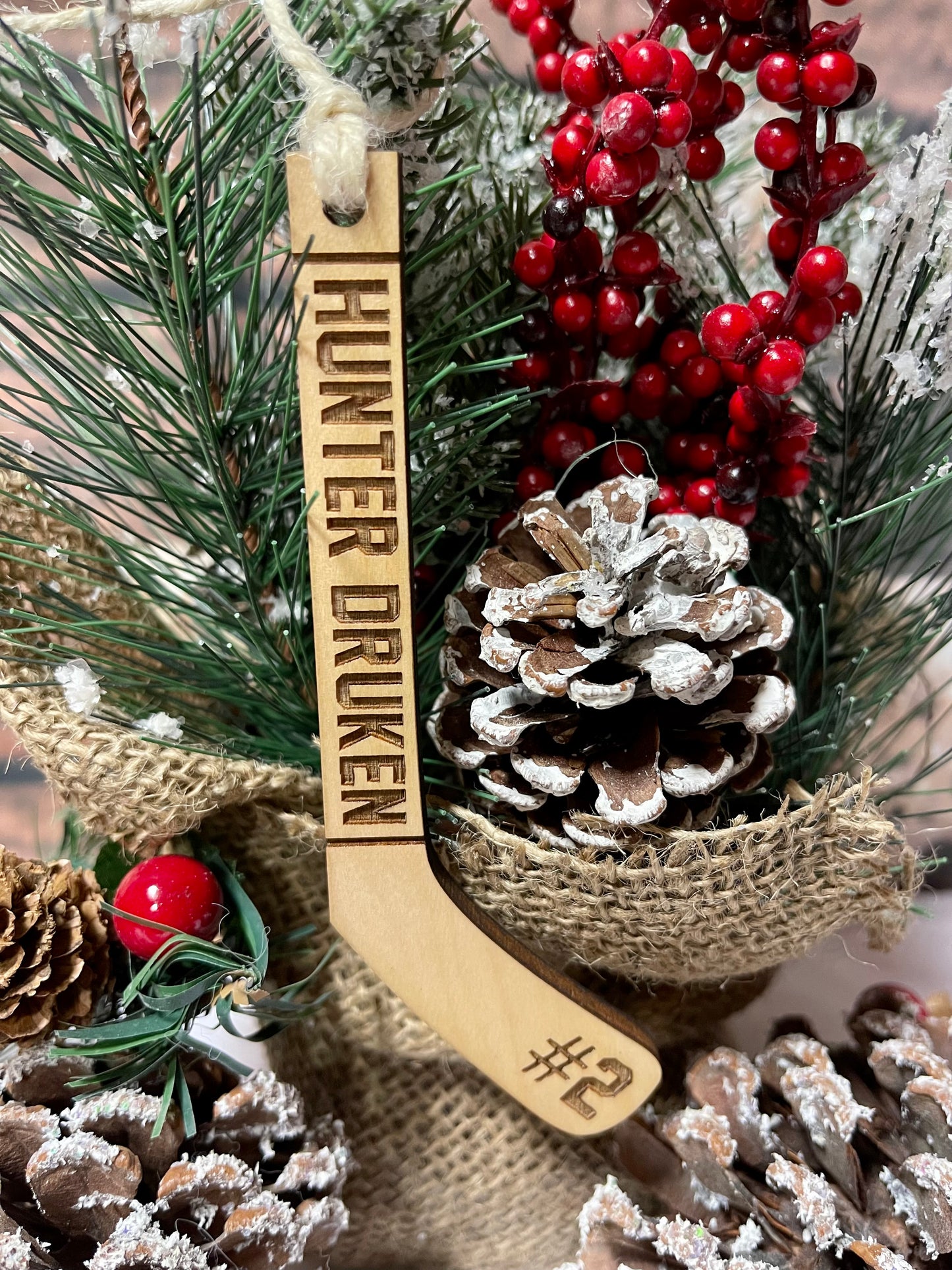 Hockey Stick Ornament