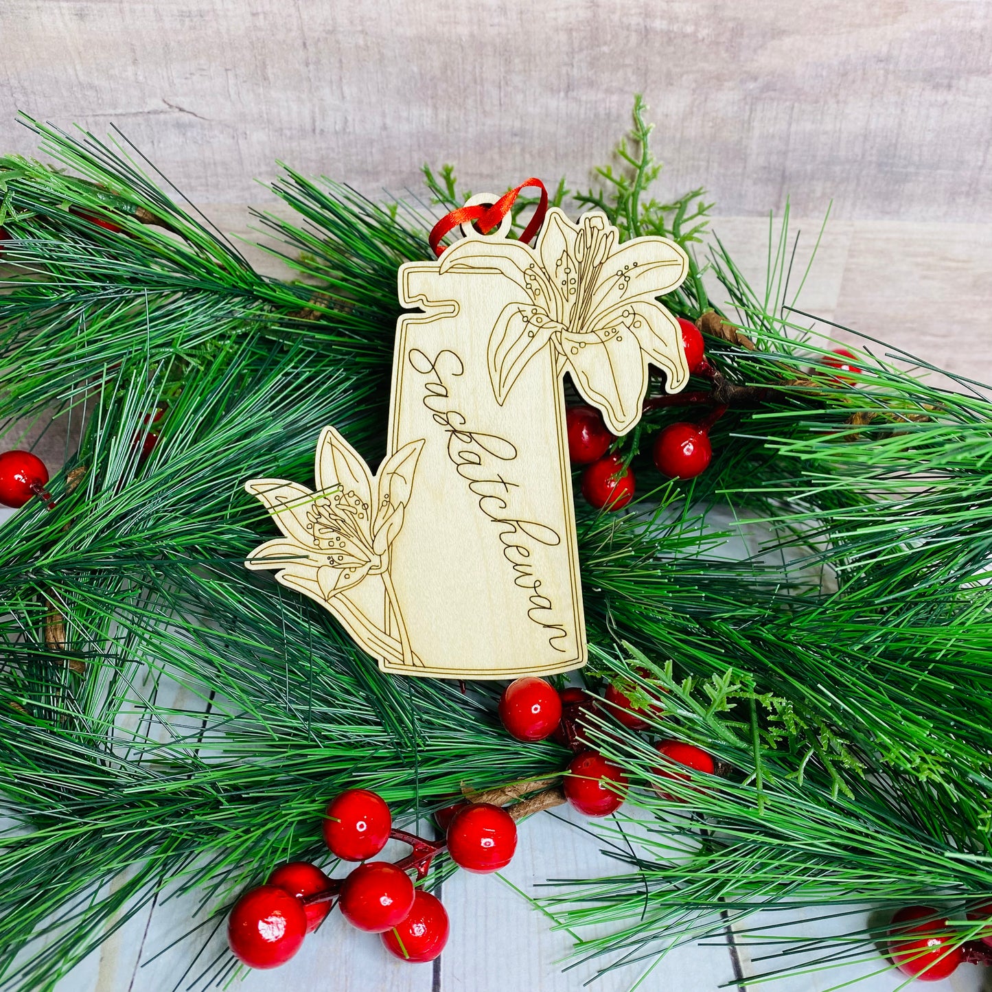 Saskatchewan Lily Ornament