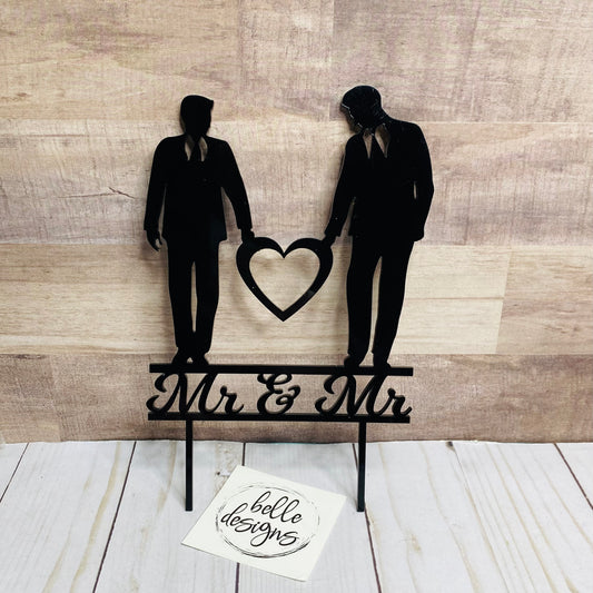 Mr & Mr Cake Topper