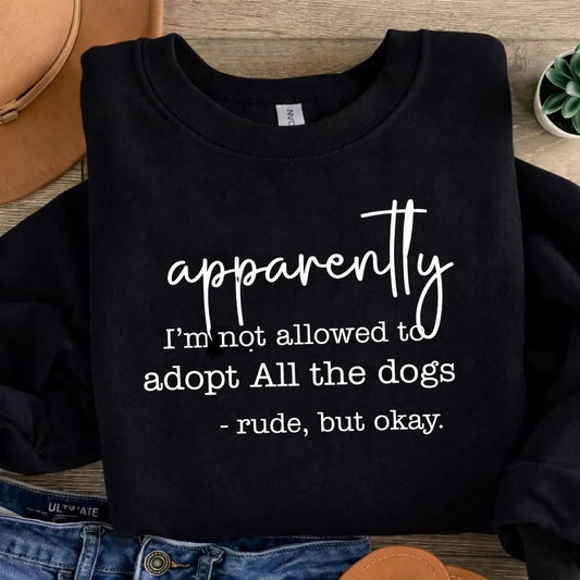 Adopt all the dogs crewneck