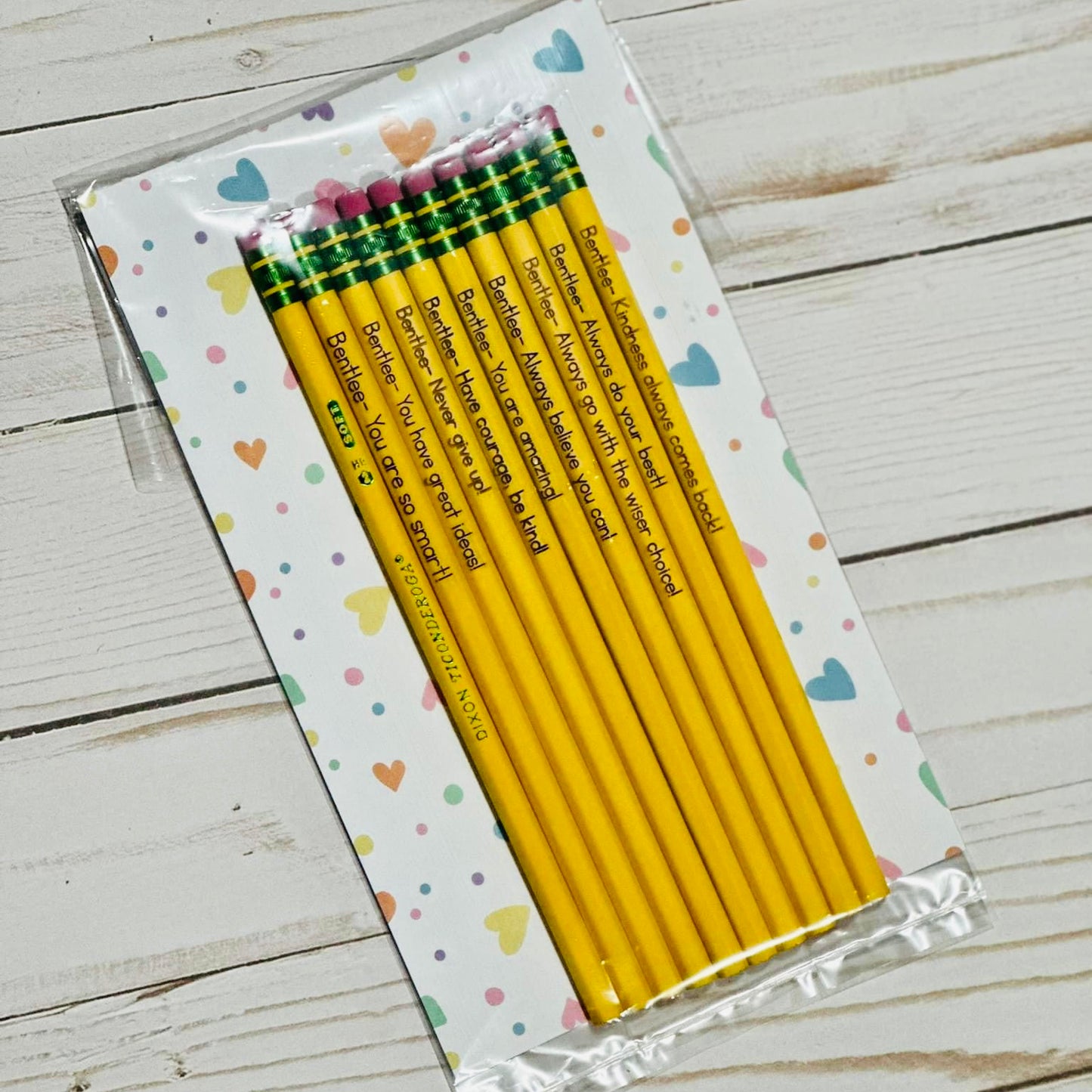 Personalized Engraved Affirmation Pencils