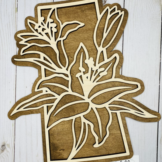 Provincial Flower Sign - Double Layer