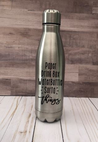 Paper Drinkbox Water Bottle