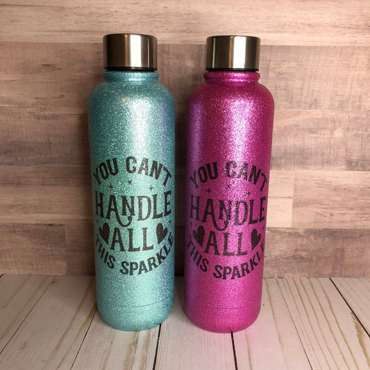Crafted By U™ Decorate & Design Your Own Glitter Water Bottle