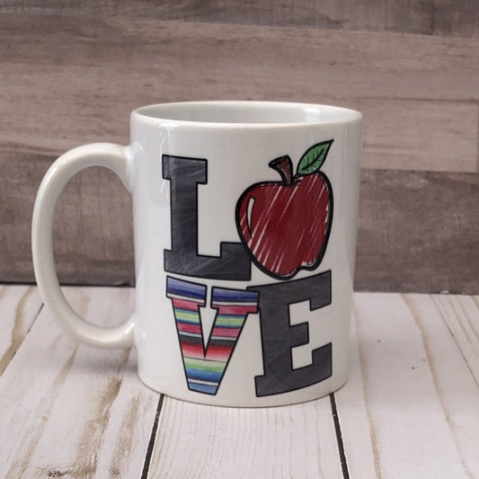 Love Apple Teacher Mug