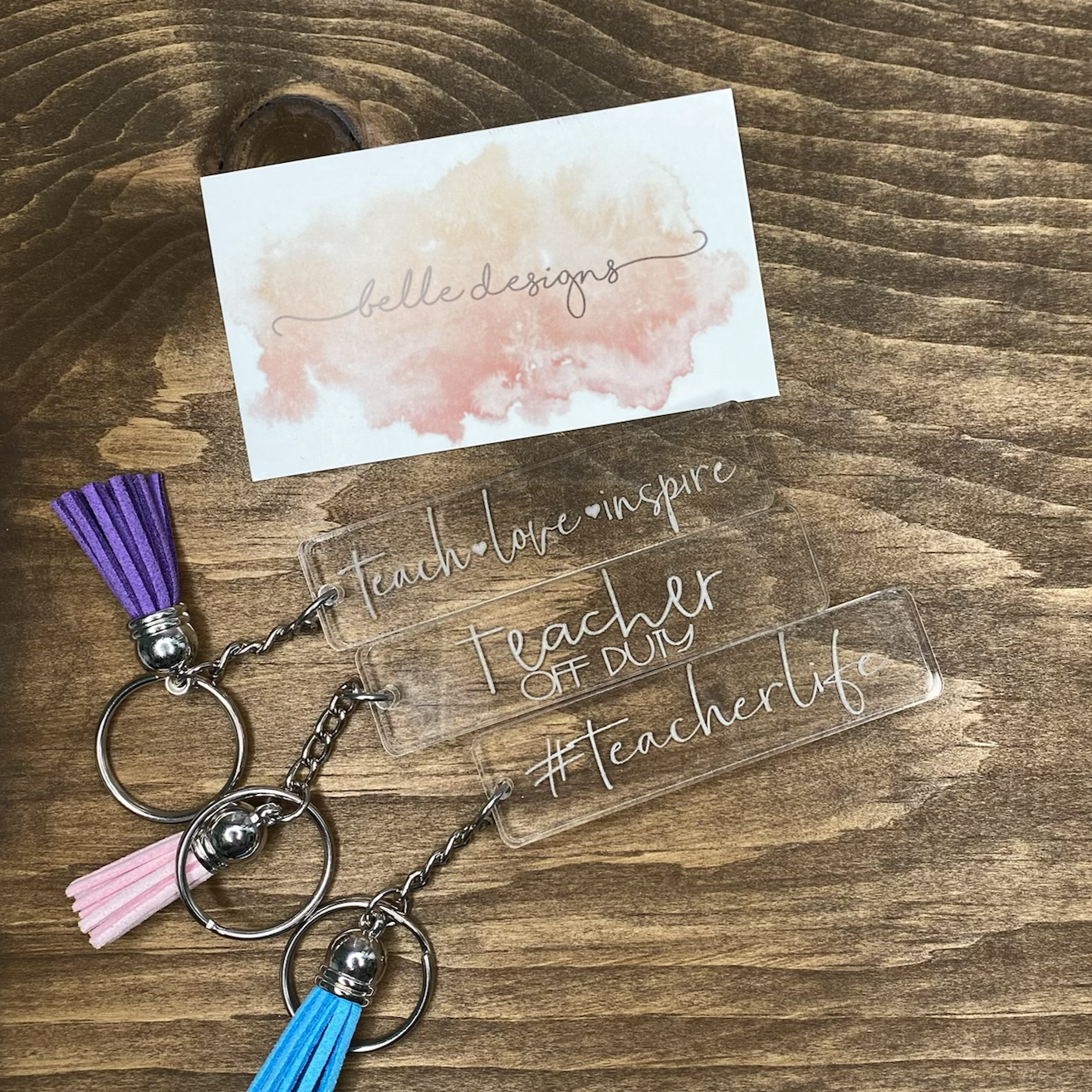 Teacher Keychains - Acrylic