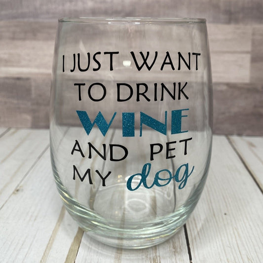 Drink Wine and Pet Dog Wine Glass