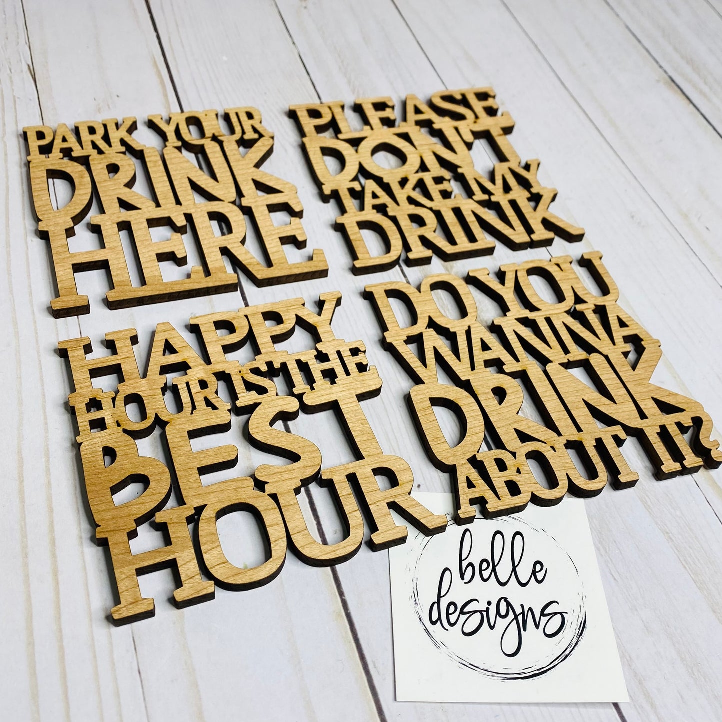 Park Your Drink Here Coaster Set