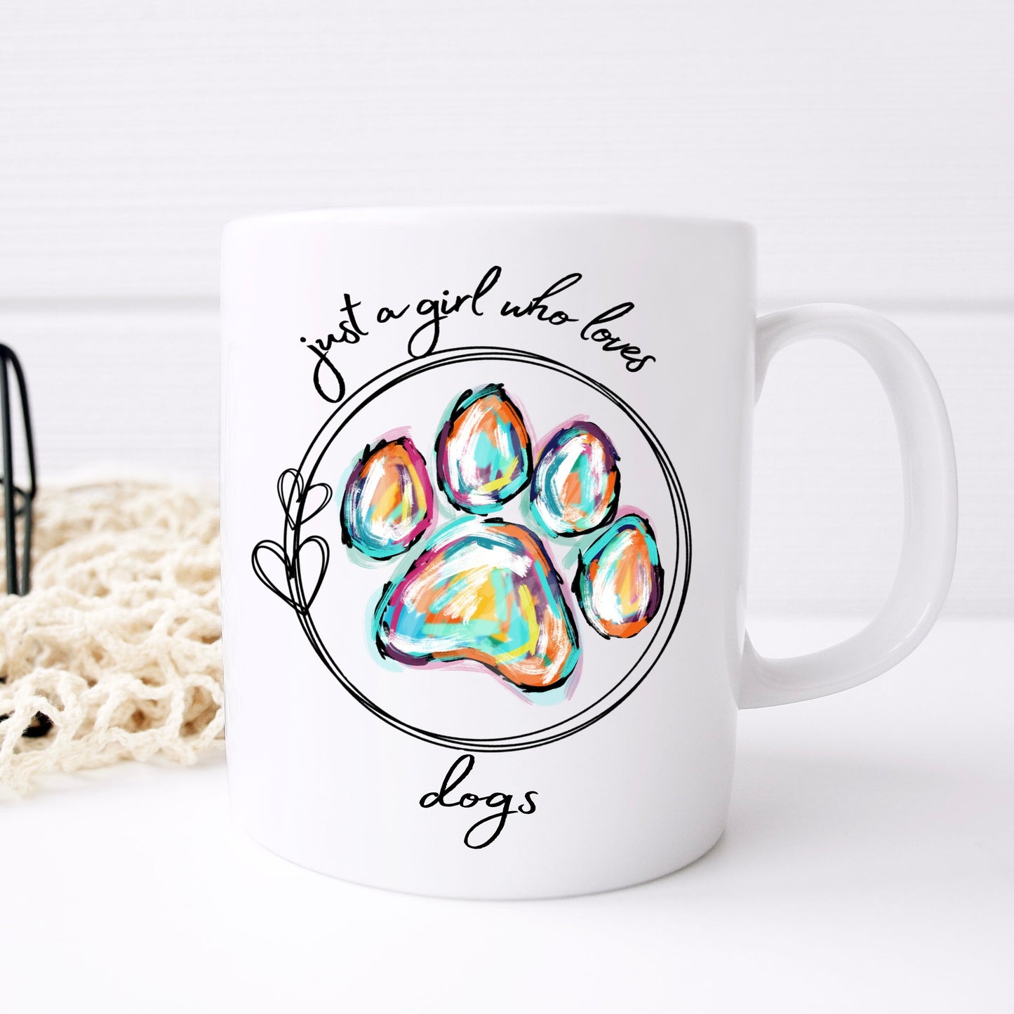 Girl Loves Dogs Mug