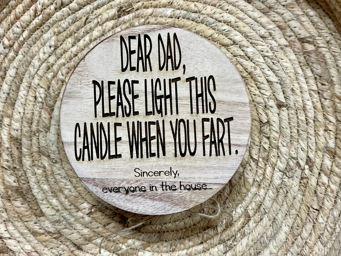 Engraved Dad Candles