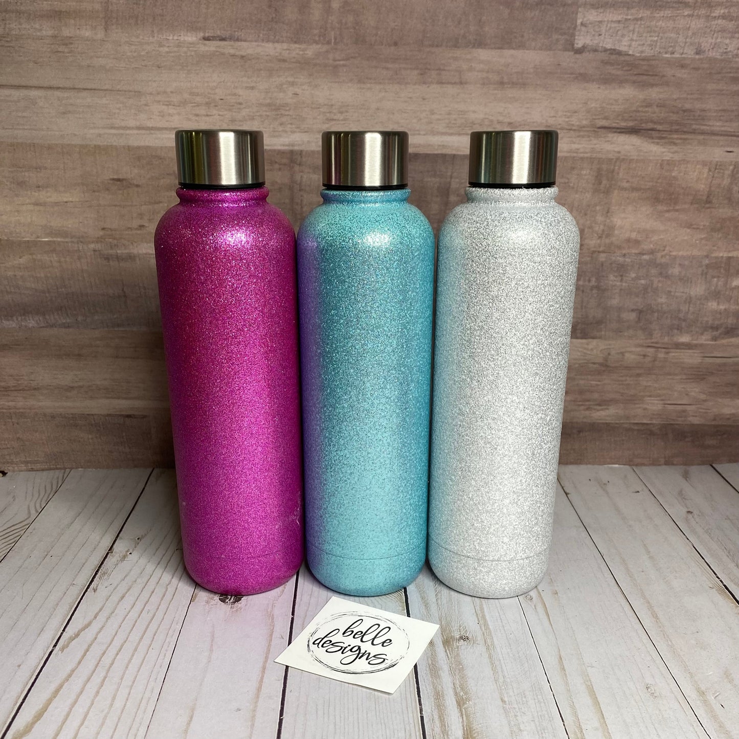 Custom Glitter Water Bottle